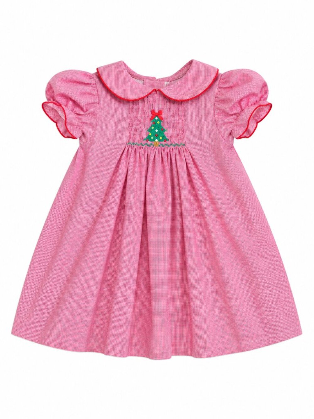 Southern Sunshine Smocked Christmas Dress — 3T